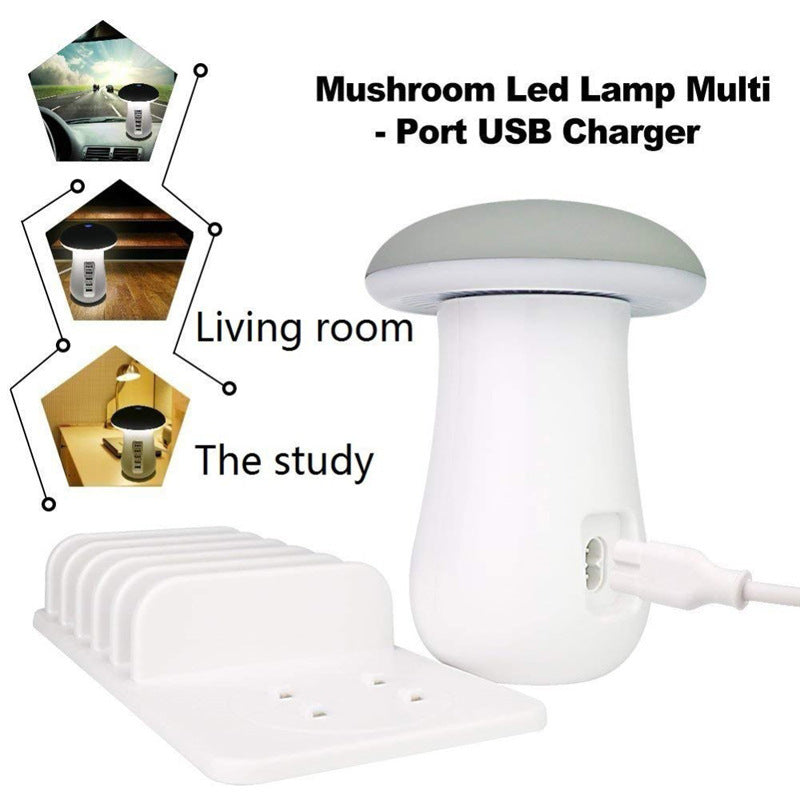 2 In 1 Multifunction Mushroom Lamp & Charger