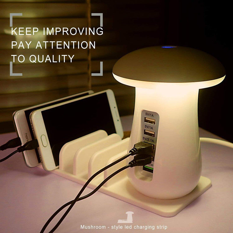 2 In 1 Multifunction Mushroom Lamp & Charger