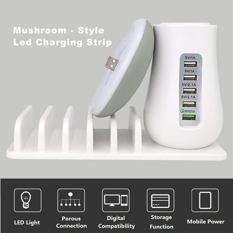 2 In 1 Multifunction Mushroom Lamp & Charger