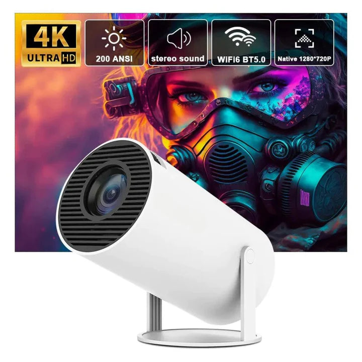 Smart Portable 4K Projector with 180° Rotation