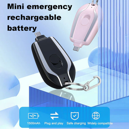 1500mAh Mini Power Emergency Pod Keychain