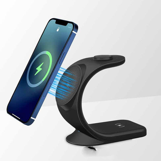 Vertical Three-in-one Magnetic Wireless Charger - Concept Gadgets