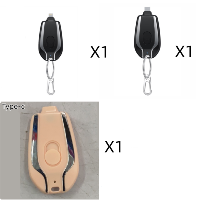 1500mAh Mini Power Emergency Pod Keychain