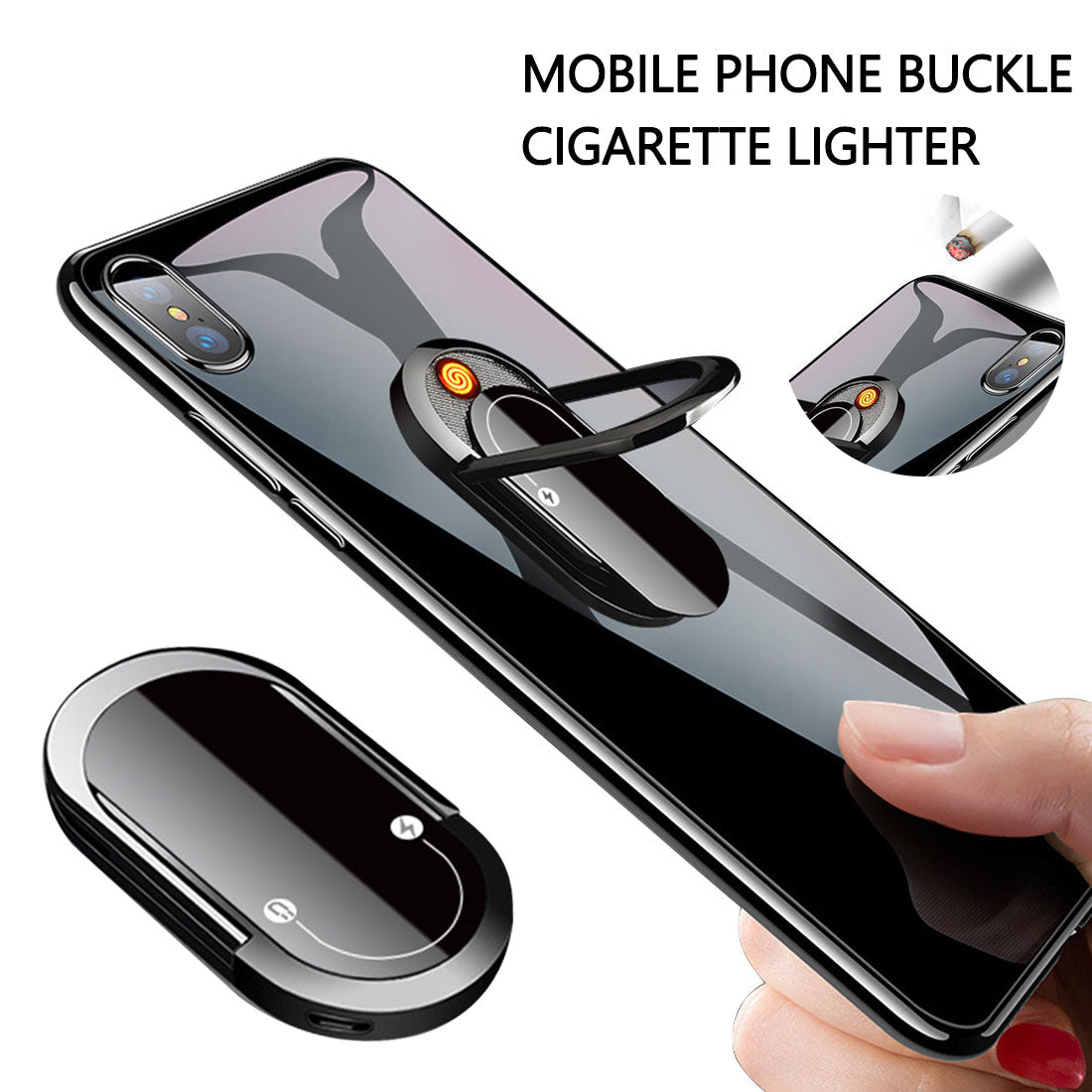 2 In 1 Portable Creative USB Plasma Lighter