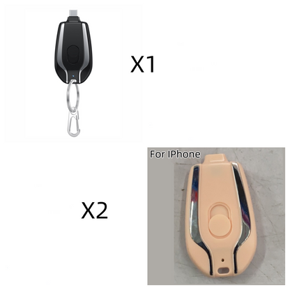 1500mAh Mini Power Emergency Pod Keychain