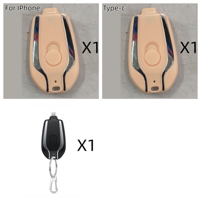 1500mAh Mini Power Emergency Pod Keychain