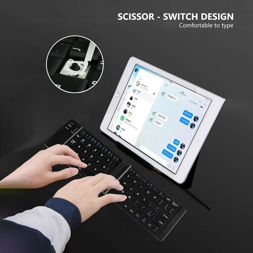 AVATTO Light-Handy Mini Wireless Bluetooth Folding Keyboard - Concept Gadgets