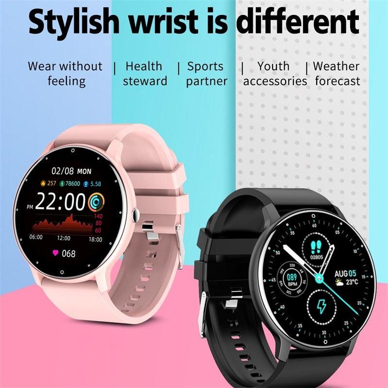 Ultra-thin HD Screen Fitness Exercise Heart Rate Sleep Smartwatch Android IOS - Concept Gadgets