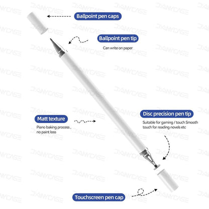 2 in 1 Universal Stylus Pen For Tablet Mobile Android ios Phone iPad - Concept Gadgets