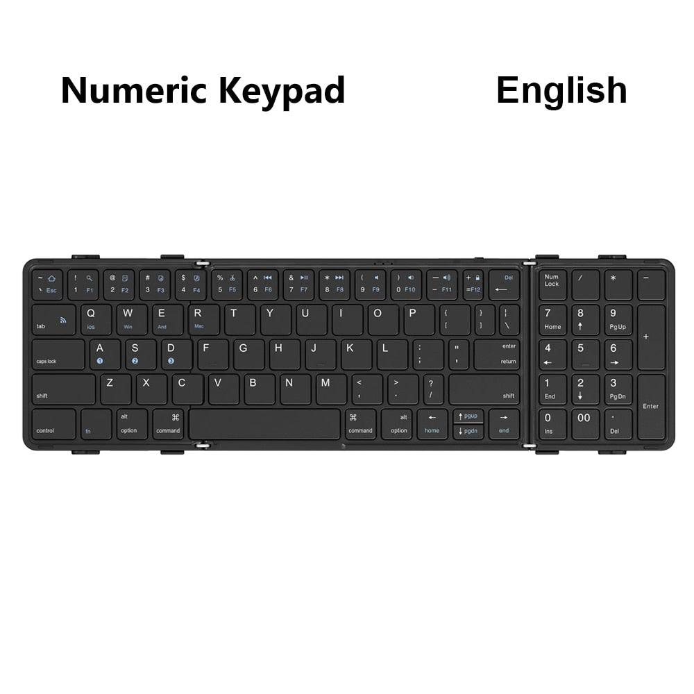 AVATTO Portable Mini folding Wireless Bluetooth 5.1 keyboard - Concept Gadgets