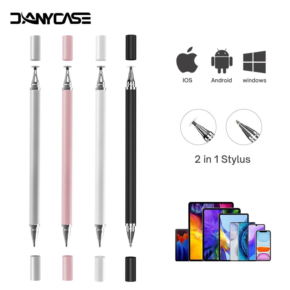 2 in 1 Universal Stylus Pen For Tablet Mobile Android ios Phone iPad - Concept Gadgets