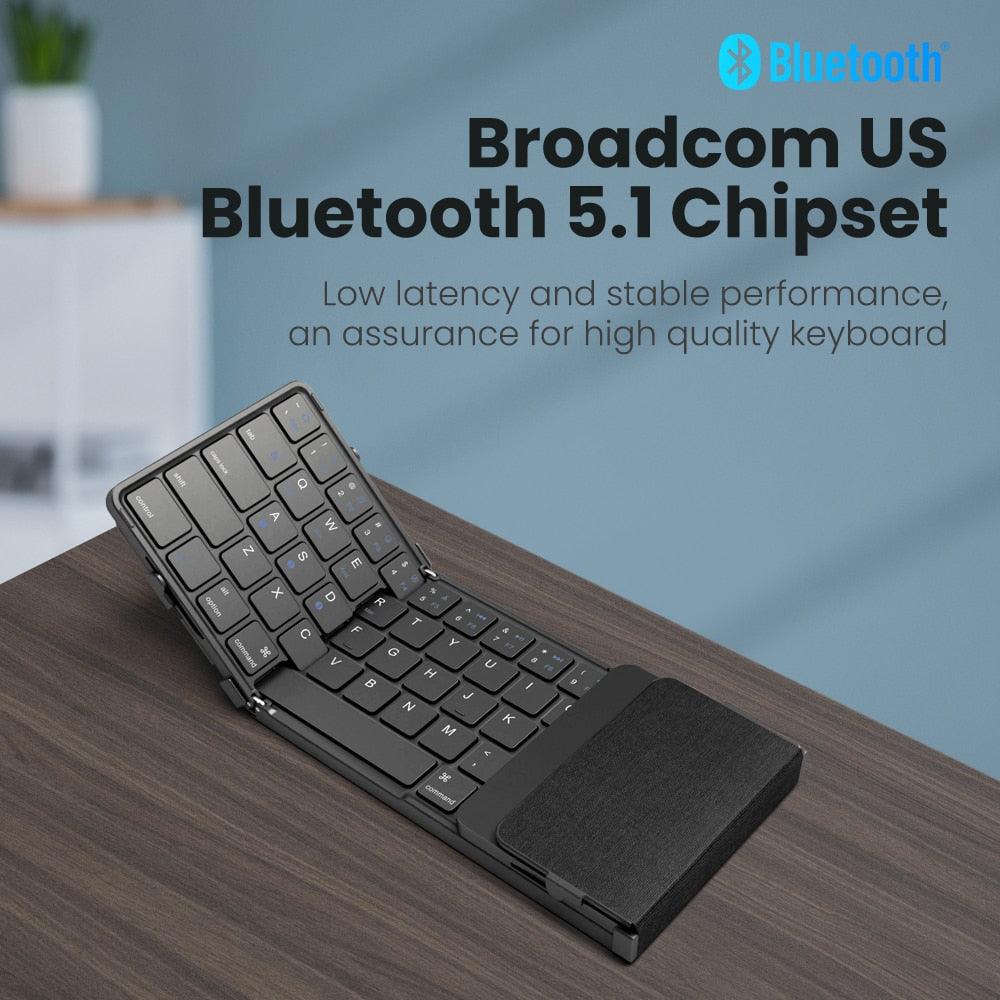 AVATTO Portable Mini folding Wireless Bluetooth 5.1 keyboard - Concept Gadgets