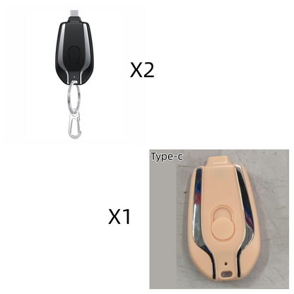 1500mAh Mini Power Emergency Pod Keychain